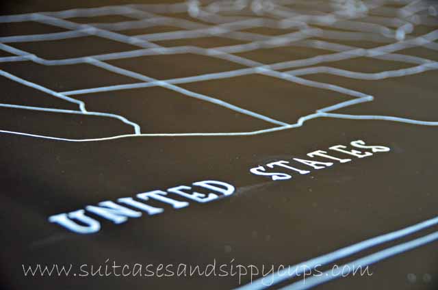 Making a Chalkboard Map of the USA
