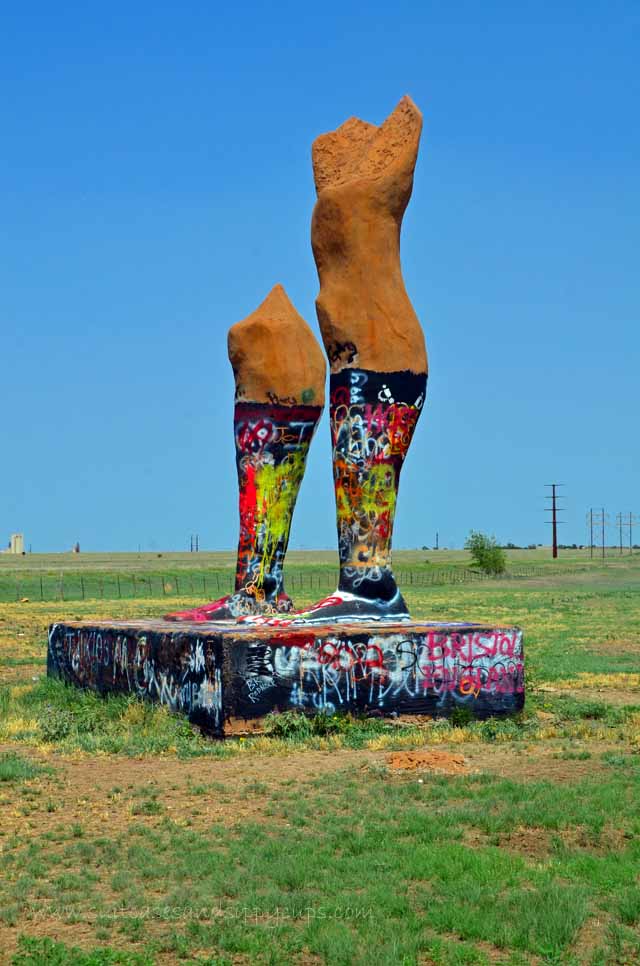 Two Vast and Trunkless Legs ~ Ozymandias Legs in Amarillo