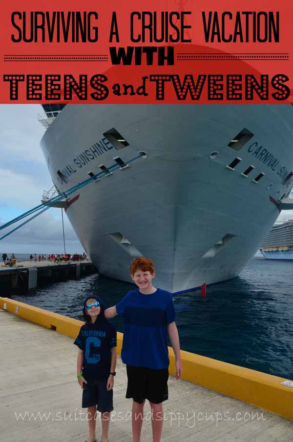 How to Survive a Cruise Vacation with Tweens and Teens: Travel Tips Tuesday