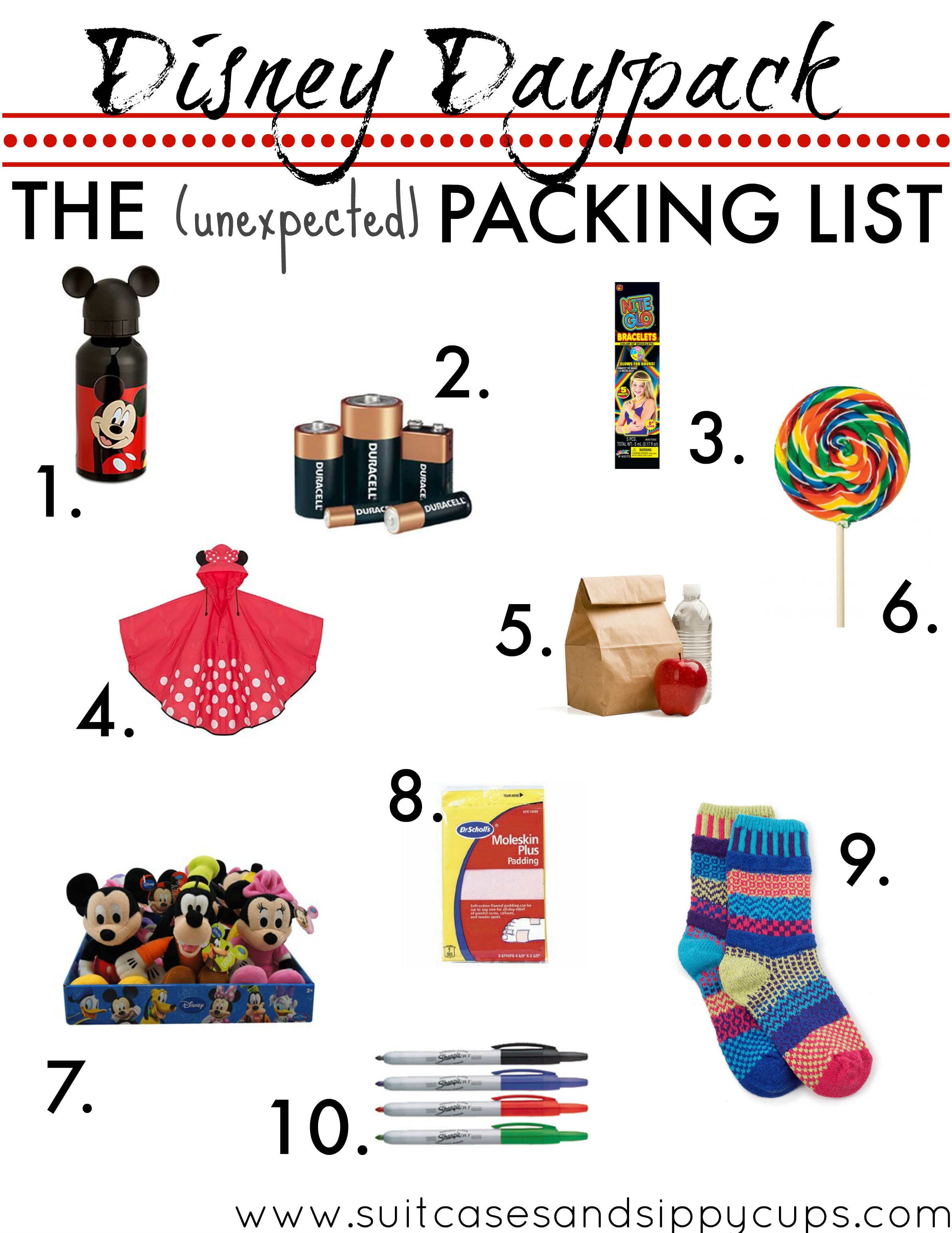 Ten Unexpected Items to Pack in your Disney Daypack: Travel Tips Tuesday